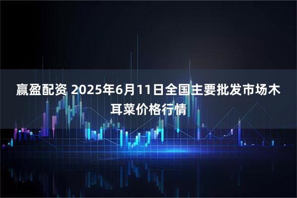 赢盈配资 2025年6月11日全国主要批发市场木耳菜价格行情