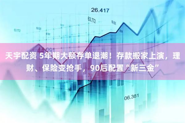 天宇配资 5年期大额存单退潮！存款搬家上演，理财、保险变抢手，90后配置“新三金”