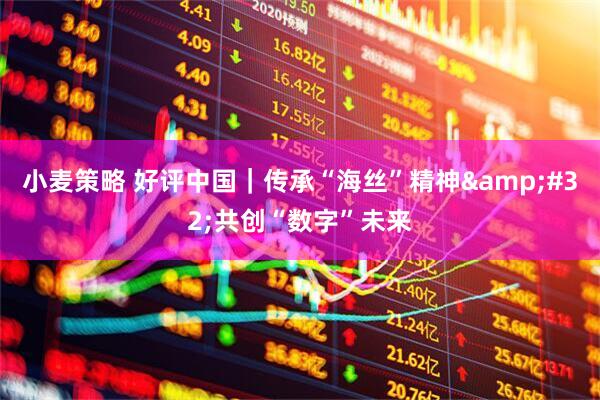 小麦策略 好评中国｜传承“海丝”精神&#32;共创“数字”未来