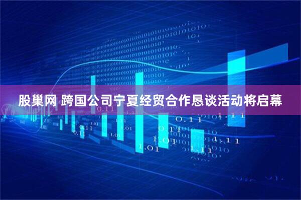 股巢网 跨国公司宁夏经贸合作恳谈活动将启幕