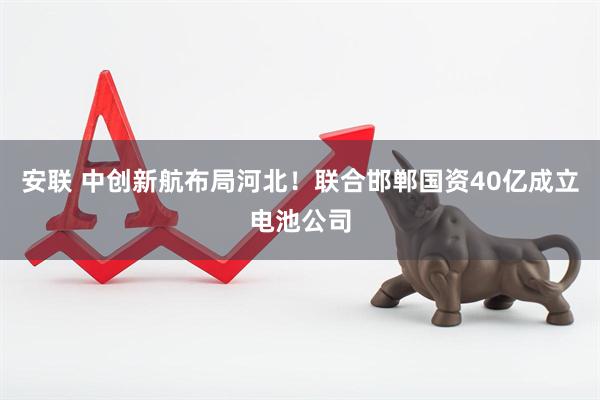 安联 中创新航布局河北！联合邯郸国资40亿成立电池公司